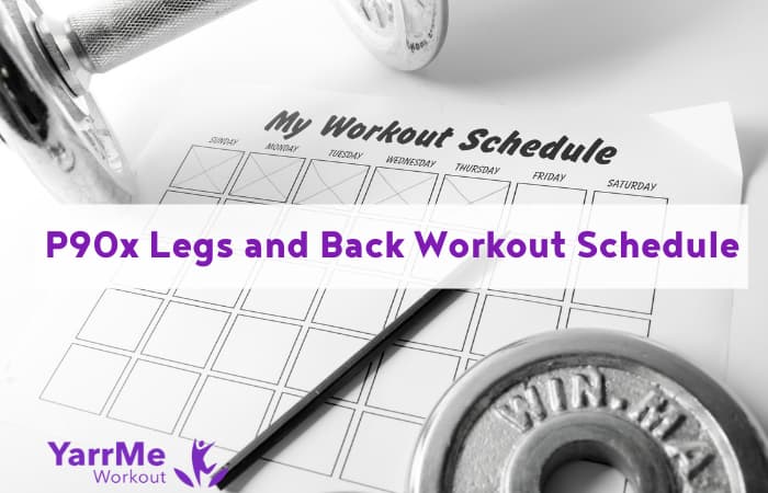 P90x legs and back workout online list