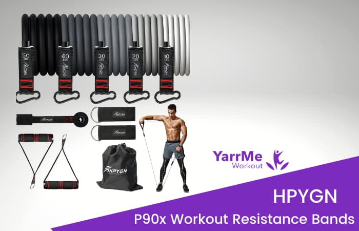 Best Resistance Bands for P90x Workout - HPYGN Resistance Bands with handles