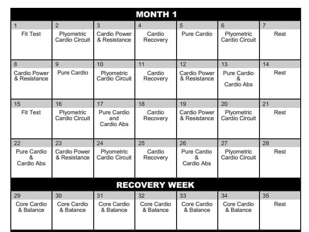 Insanity Workout Schedule Download Printable Pdf Templateroller Free Insanity Workout Schedule Download Printable Pdf Templateroller Free